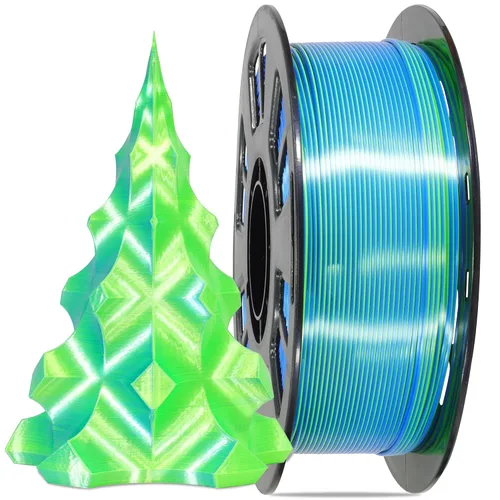 Miniatura 17 de MIKA3D Paquete de 6 carretes de filamento bicolor para impresora 3D de 1.75mm, filamento de seda PLA para impresión 3D, 6 carretes – seda