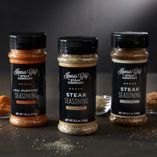 The Ultimate Seasoning Trio con 1 Kansas City Steak Original, 6.5 onzas, 1 mezcla 1932, 6.7 onzas y 1 condimento multiusos Signature Blend, 7.6