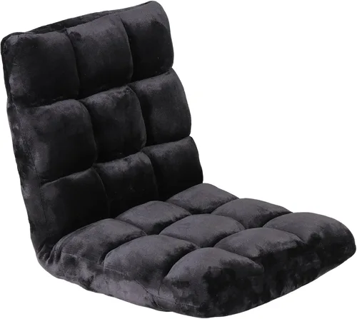 Miniatura 10 de Nouva Silla de suelo ajustable de 14 posiciones, sofá cama plegable, cojín plegable, silla para videojuegos, puf, asiento de lectura para adultos