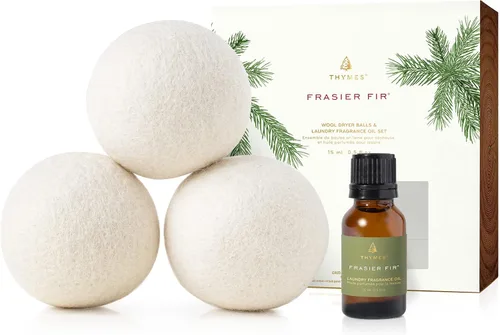 Miniatura 9 de Thymes Juego de Bolas de Lana para Secadora – Incluye 3 Bolas de Lana para Lavandería + 1 Aceite Aromático de Fragancia para Lavandería