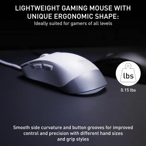 Miniatura 2 de M50 Mouse de Juegos con Cable (Con Cable, Blanco)