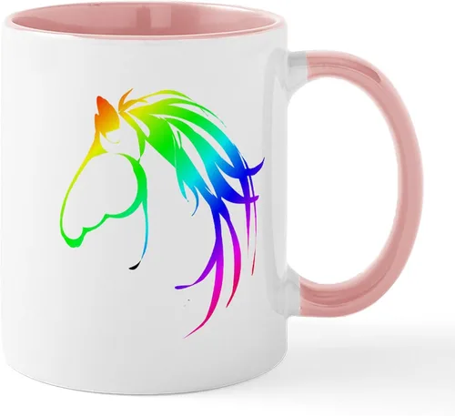 Miniatura 31 de CafePress Jake's Rainbow Shark - Taza de café de cerámica (11 oz)