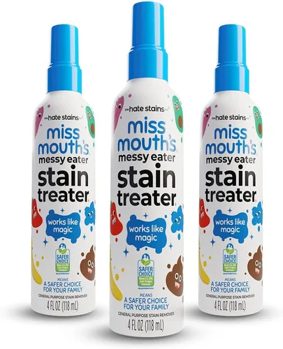 Miniatura 13 de Miss Mouth's Messy Eater Spray para tratar manchas – Removedor de manchas de 4 onzas – Productos esenciales para recién nacidos y bebés – Sin