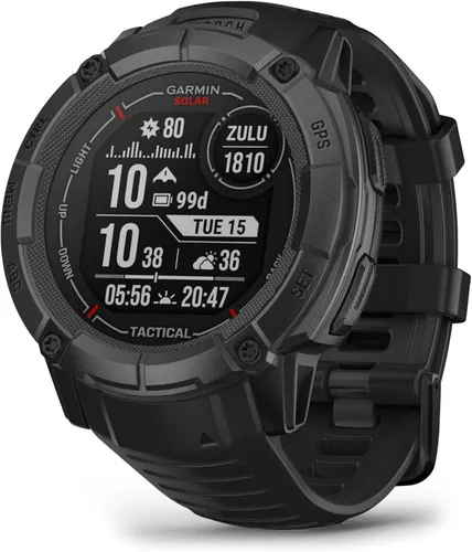 Miniatura 12 de Garmin Instinct 2X Solar, reloj inteligente GPS resistente, linterna incorporada, capacidad de carga solar, GNSS multibanda, grafito, NA/AUS/NZ