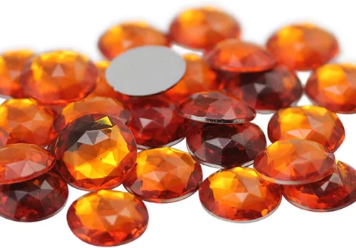 Miniatura 9 de Joyas de diamantes de imitación acrílicos redondos con parte trasera plana de 0.709 in, adornos de gemas de plástico para cosplay, disfraces