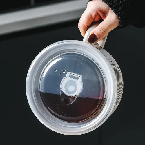 Miniatura 4 de Tazón de sopa de gran tamaño con asa: taza de sopa de cerámica de 38 onzas con tapa, apto para microondas, contenedor de almacenamiento de alimentos