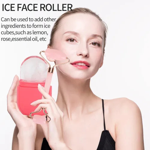 Miniatura 7 de Rodillo de hielo facial para el cuidado de la piel, rodillo de hielo para cara y ojos, cubo de belleza ilumina la piel y mejora el brillo natural