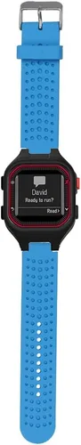 Miniatura 8 de Correa de repuesto compatible con el reloj inteligente Garmin Forerunner 25, pulsera deportiva de silicona negra impermeable (correa para hombre)