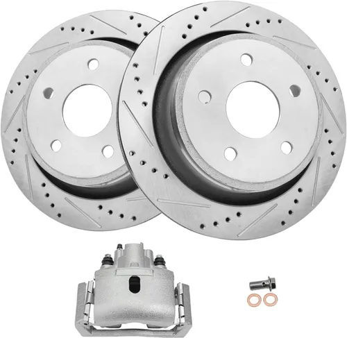 Miniatura 41 de Detroit Axle - Rotores de freno traseros para Volkswagen Beetle Jetta Golf SportWagen Audi A3 2010 2011 2012 2013 2014 2015 2016 2017 2018 2019