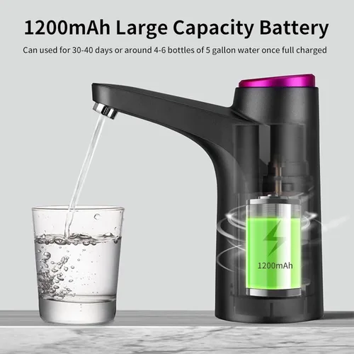 Miniatura 4 de Bomba de Agua para Jarra de 5 Galones, Dispensador de Agua de 5 Galones, Dispensador de Agua con Carga USB-C, Bomba de Agua Eléctrica para Botella