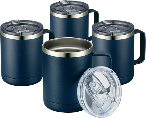 Miniatura 47 de MEWAY - Taza de café con asa, vaso térmico