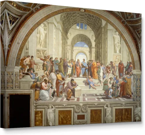 Miniatura 36 de Niwo ART - Montañas y mar, serie de pinturas más famosas del mundo, lienzo de pared para decoración del hogar, envoltura de galería, estirado