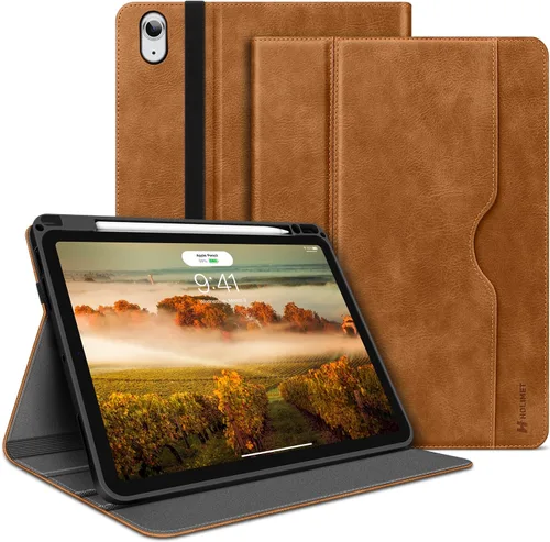 H HOLIMET Funda para iPad Air de 11 pulgadas M3/M2 (2025/2024)/iPad Air de 4ª/5ª generación de 10.9 pulgadas 2022/2020 con soporte para lápiz, parte