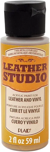 Miniatura 4 de Leather Studio 71411 pintura para piel de color blanco, 2 onzas