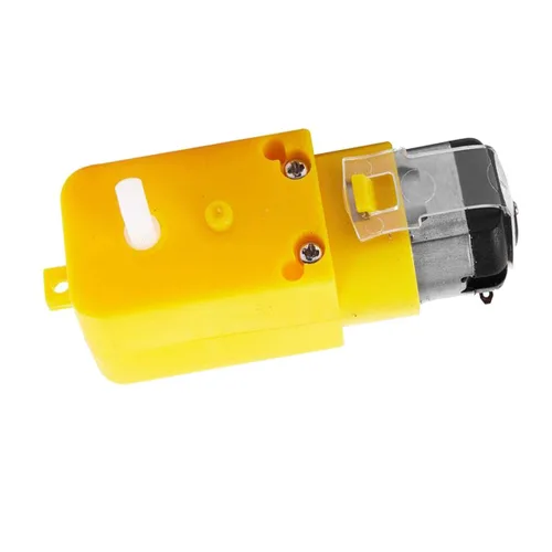 Miniatura 2 de Paquete de 2 motores de engranajes de doble eje CC 3V-6V, motor TT, fuerte interferencia magnética para robot inteligente automóvil, juguetes motor