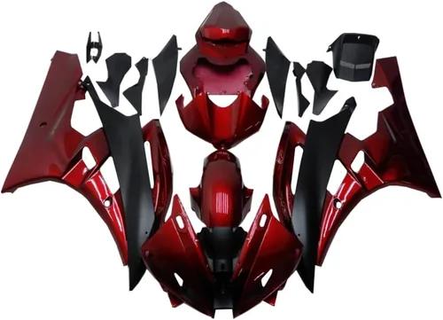 Miniatura 13 de Nardo gris carenado apto para Yamaha 2006 2007 YZF R6 inyección ABS plásticos carrocería kit cuerpo cuerpo cuerpo trabajo 06 07 YZF-R6