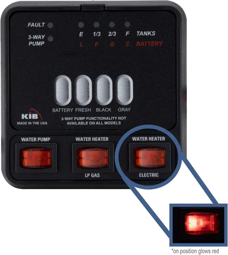 Miniatura 3 de Panel de monitor de sensor de tanque M23 Reemplazo KIB Incluye kit de arnés de cables Sensor de nivel de agua dulce o tanque de retención