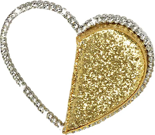 Anopo Mini corazón forma redonda Rhinestone embrague bolso bolso marco diamante brillo lentejuelas brillantes bolso de noche boda fiesta