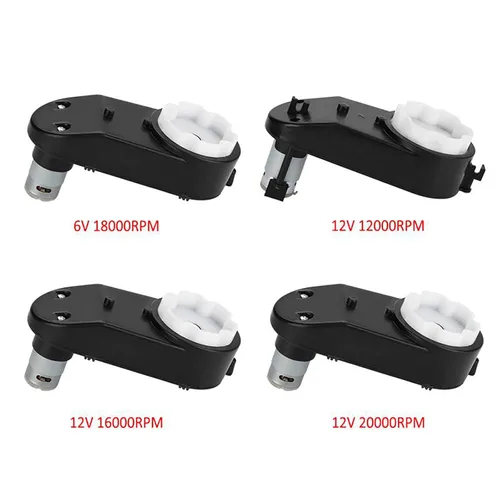 Miniatura 4 de SEIWEI Motor eléctrico 550/RS390 6/12V 8000-30000RPM con caja de engranajes para niños paseo en coche, SUV, pieza juguetes accesorios