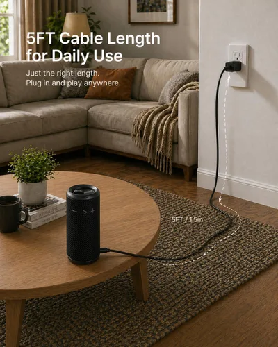 Miniatura 7 de Superer Cable de carga rápida compatible con JBL Grip – Cargador de altavoz Bluetooth, USB C inalámbrico Bluetooth cargador cable de repuesto
