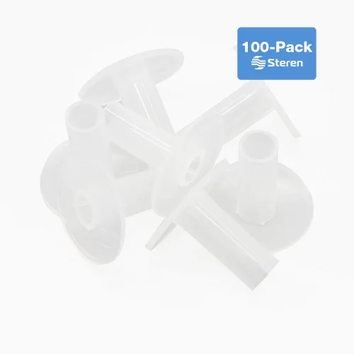 Miniatura 5 de Steren Buje de alimentación simple RG6 transparente - Paquete de 100