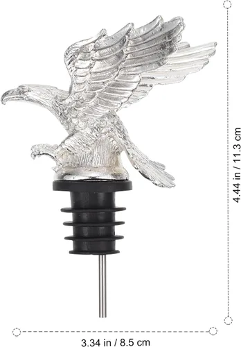 Miniatura 4 de Decantador de vino vertedor de vino Tapones de botella: Aleación de cabeza de águila vertedor de botella Aireadores de vino Vino Champán Tapón Caño