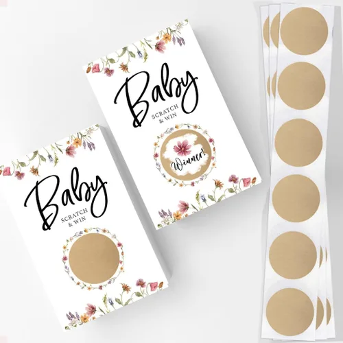 Miniatura 2 de Printed Party Consejos y deseos para los nuevos padres: tarjetas de consejos para baby shower, deseos para mamá y papá, revelación de género niño