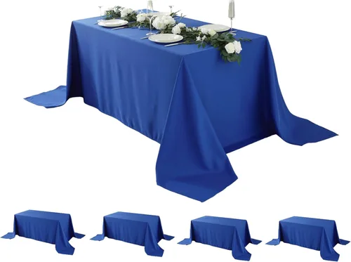 Miniatura 52 de Paquete de 5 Manteles Cuadrados 60 x 60 Pulgadas de Carbón, Mantel de Poliéster Lavable para Uso en Hogar, Fiesta, Boda o Restaurante.