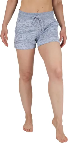 Miniatura 3 de 90 Degree By Reflex Shorts Suaves de Sudadera para Mujer de Cintura Alta con Cordón Ajustable para Descanso y con Bolsillos