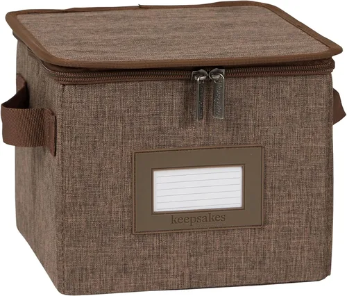 Miniatura 55 de Covermates Keepsakes - Juego de cajas de almacenamiento con cierre de cremallera, paquete de 3 cubos organizadores de poliéster resistente, diseño