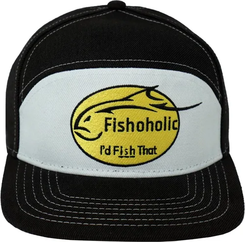 Miniatura 14 de Fishoholic Gorra de pesca de béisbol Snapback - Malla de camionero de pesca regalo para papá padre