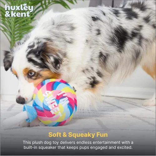 Miniatura 6 de Huxley & Kent Divertido juguete para perros con chirriador, juguetes chirriantes de felpa para perros pequeños, medianos y grandes, animal