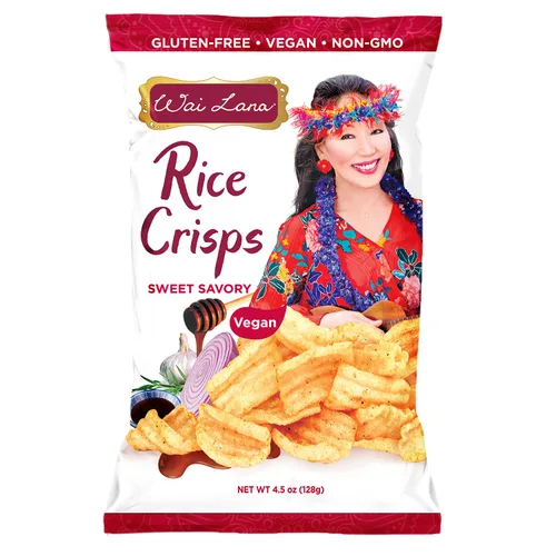 Miniatura 11 de Wai Lana Chips Rice Crisps - Queso Nacho, sin gluten, vegano, sin OMG, 2.65 oz (12 unidades)
