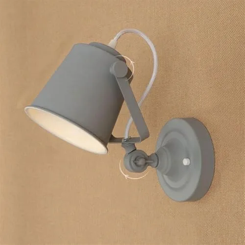 Miniatura 9 de Luces de pared LED industriales retro, aplique de bombilla E27 para dormitorio y sala de estar, accesorio decorativo hacia arriba, iluminación