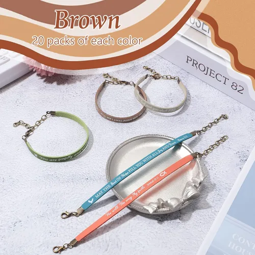 Miniatura 4 de Jeyiour 20 pulseras de versículo bíblico a granel, pulseras de cuero cristiano a granel, pulseras de citas de las Escrituras de la fe de Dios