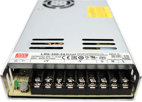 Miniatura 2 de Mean Well LRS-350-24 Fuente de alimentación conmutada AC/DC 350.4W 24V 14.6 Amp Salida única (Serie LRS 350W 24V SMPS)