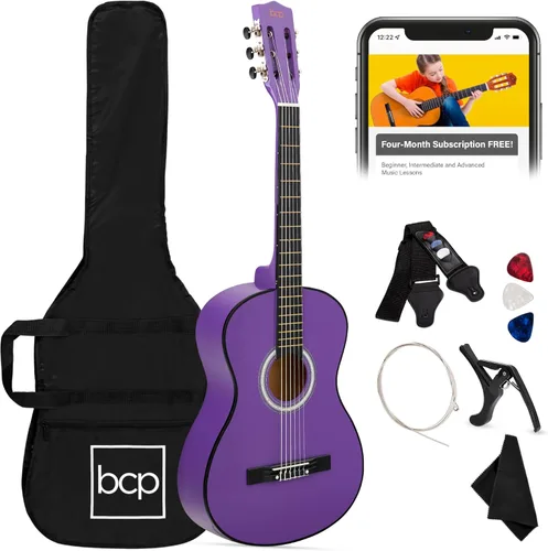 Miniatura 13 de Best Choice Products Kit de Iniciación de Guitarra Acústica de Madera Completa para Principiantes de 38 Pulgadas con Funda de Transporte, 6 Púas
