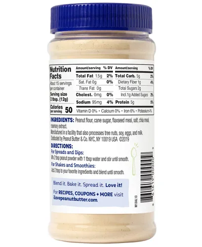 Miniatura 2 de Mighty Nut, crema de cacahuete en polvo, 184 g (6.5 oz).
