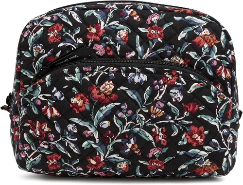 Miniatura 8 de Vera Bradley Bolsa organizadora de maquillaje cosmético grande de algodón para mujer Tartán Huerto