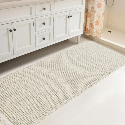 Miniatura 15 de Subrtex - Alfombras de baño de chenilla, tapete de baño de felpa corta y suave, tapete de ducha absorbente de agua, tapete de baño para la ducha
