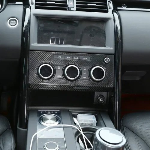 Miniatura 3 de YIWANG - Cubierta para panel de ventilación de coche de fibra de carbono 100% auténtica, para Land Rover Discovery 5 LR5 L462 2017-2020, accesorios