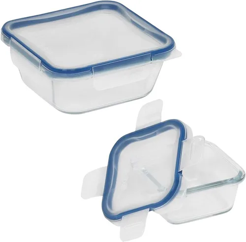 Miniatura 9 de Snapware Total Solutions - Juego de recipientes de vidrio para almacenamiento de alimentos (paquete de 2, 1 y 4 tazas), tapas herméticas y a prueba