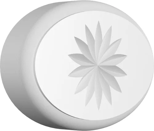 Ekena Millwork ROSP040X028X075DAL11 Roseta estándar con borde redondeado, 4 pulgadas de ancho x 2 3/4 pulgadas de alto x 3/4 pulgadas, PVC