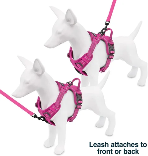 Miniatura 8 de Voyager - Arnés con doble correa para perro, con control sin tirones, ajustable, suave pero fuerte para mascotas, para perros medianos y grandes