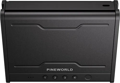 Miniatura 4 de PINEWORLD Caja fuerte para armas, caja de seguridad biométrica para pistola, caja fuerte para pistola con teclado retroiluminado de huellas