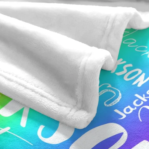 Miniatura 3 de Manta personalizada con nombre para adultos, manta de franela con nombre personalizado para niños y niños, Manta de franela personalizada