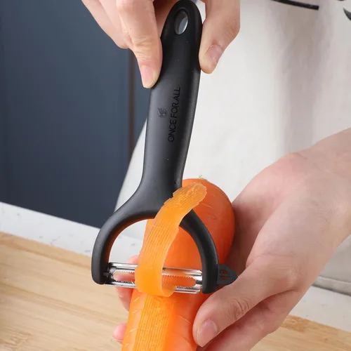 Miniatura 6 de ONCE FOR ALL - Mandolina segura para cocina, tamaño más grande, picadora de verduras ajustable, cortador de alimentos para hacer patatas fritas
