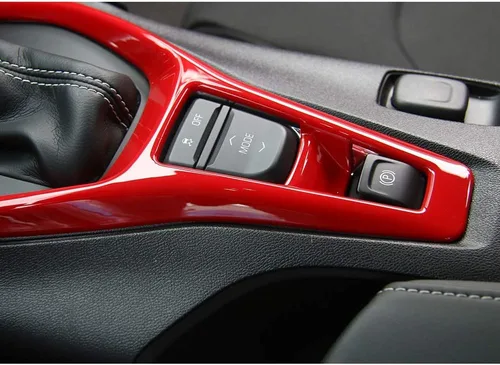 Miniatura 2 de CheroCar Cubierta decorativa del panel de cambios con adhesivo decorativo para tablero de instrumentos para Chevrolet Camaro 2016+, accesorios