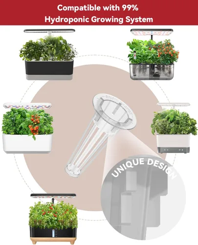 Miniatura 4 de LYKOCLEAN Kit de cápsulas de semillas hidropónicas compatible con AeroGarden, Ahopegarden, iDoo, MUFGA, 8 cápsulas completas para cultivar cualquier