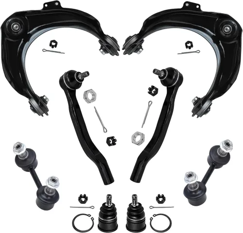 Miniatura 164 de Detroit Axle - Kit de brazos de control de extremo delantero de 8 piezas para Dodge Dakota 00-04, Durango 00-03, 4 brazos de control superior e